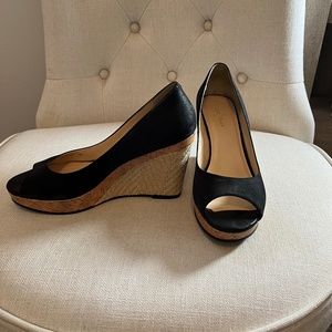 COLE HAAN Audreysam Open Toe Wedges Size 7.5